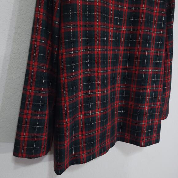 Radcliffe Blazer Womens 14 Vintage 90s Tartan Plaid Metallic Festive Par… - Picture 12 of 12